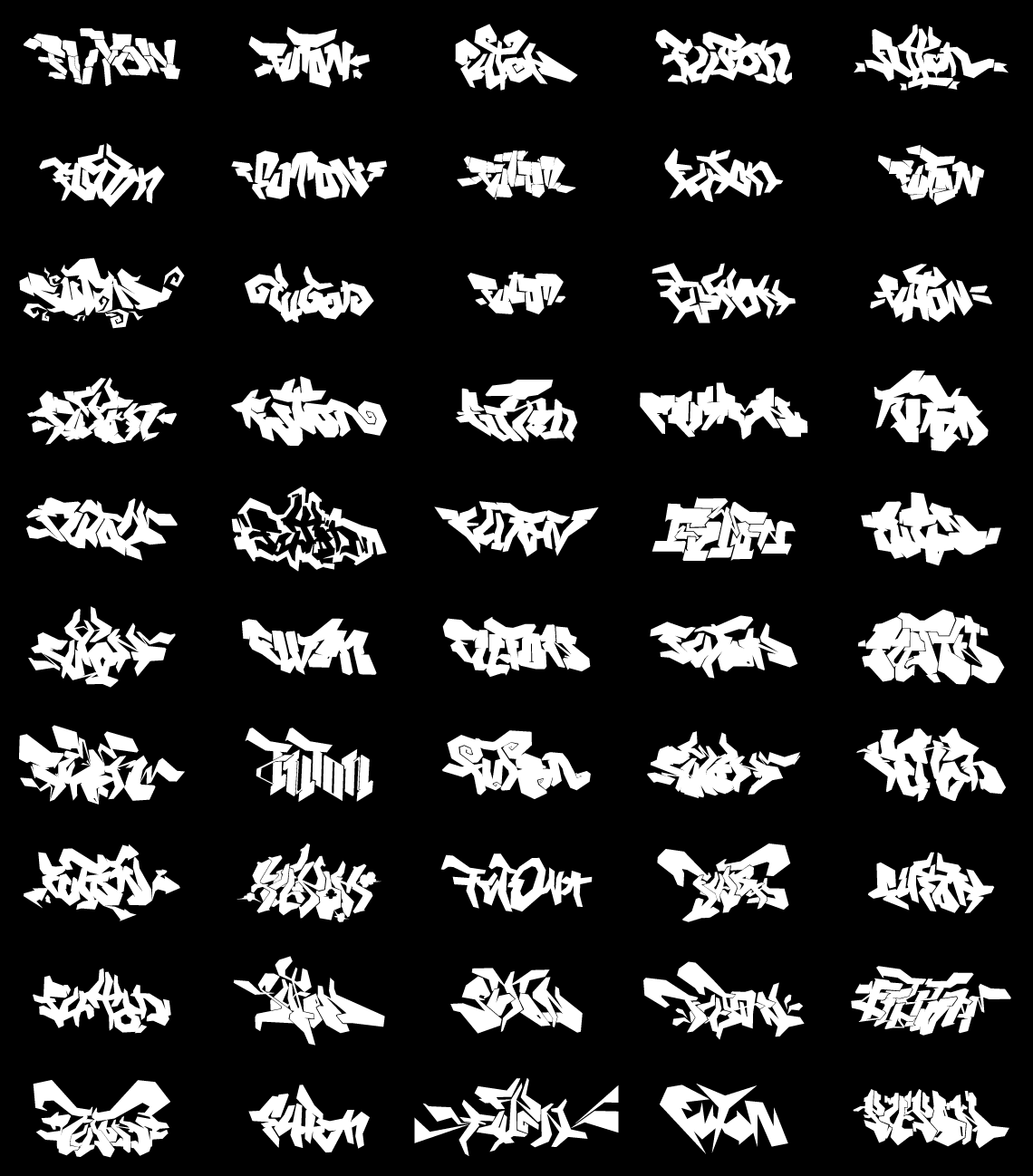 Typographie Graffiti vectoriel